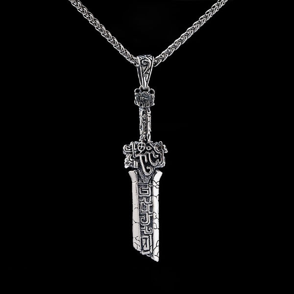 Broken Sword Pendant - Stainless Steel Viking Warrior Norse Pagan Necklace